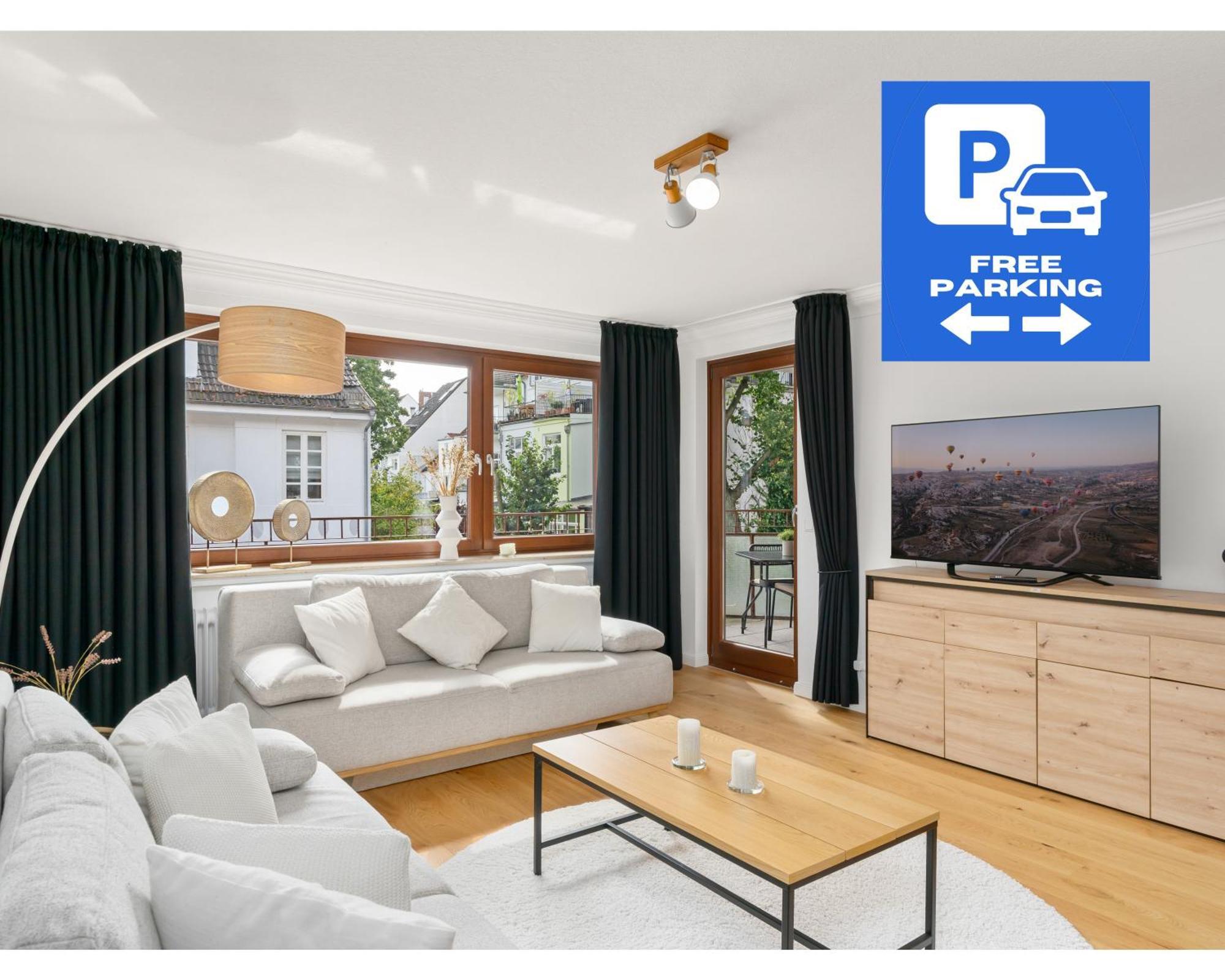 Mel&Bens Modern Oak-Apartments Fuer Bis Zu 12 Personen BRE Eksteriør bilde