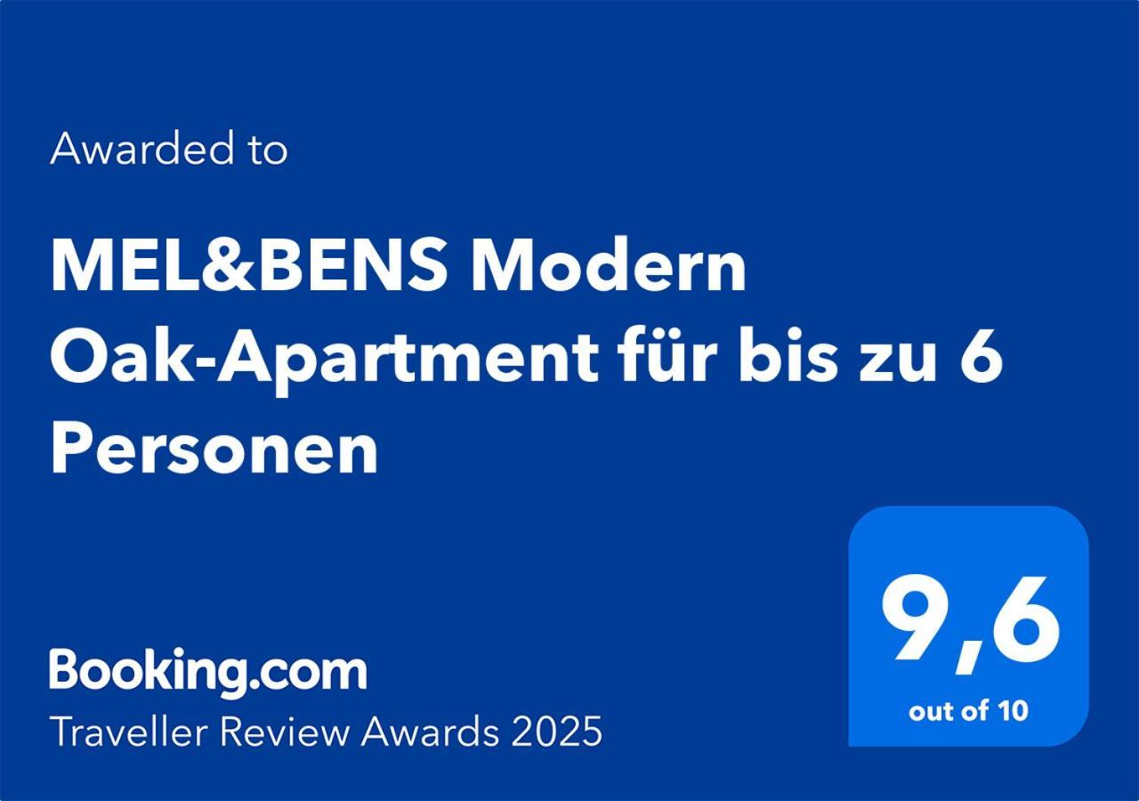 Mel&Bens Modern Oak-Apartments Fuer Bis Zu 12 Personen BRE Eksteriør bilde